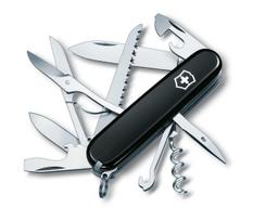 kiseniniai peiliai - Victorinox Huntsman 1.3713.3 Daugiafunkcis peilis juodas (Black) - 1 nuotrauka