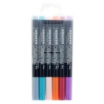 Marvy Fabric Marker Fine 522-6B, ploni, 6 vnt.