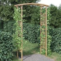 vidaXL Rožių arka, 118x40x187cm, bambukas (Bamboo)