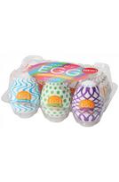 Masturbatorių kiaušinėlių rinkinys Tenga Egg Wonder 6 vnt.