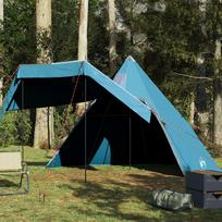 palapine penkiaviete - vidaXL penkiavietė tipi dizaino stovyklavimo palapinė, mėlyna (Blue) - 1 nuotrauka
