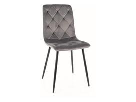 senukai kedes - Valgomojo kėdė Signal Meble Jerry Velvet, pilka (Grey) - 2 nuotrauka