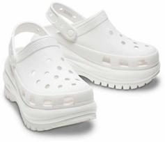 crocs balti - Crocs Mega Crush Clog White 37/38 - 3 nuotrauka