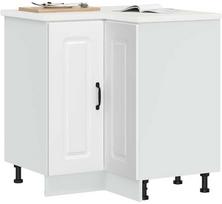 kampines virtuvines spinteles - Kalmar Virtuvės kampinė spintelė, balta (White) - 2 nuotrauka