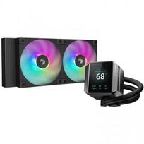 vandes ausintuvai procesoriaus - Deepcool MYSTIQUE 240 ARGB Juodas (Black) - 1 nuotrauka