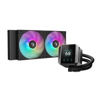 vandes ausintuvai procesoriaus - Deepcool MYSTIQUE 240 ARGB Juodas (Black) - 2 nuotrauka