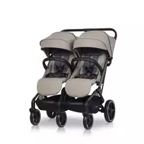 vezimeliai dvynukams - Vežimėlis dvynukams Easy Go Echo, Savana beige - 2 nuotrauka