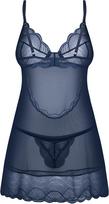 nightly blue - Obsessive obs Chemise XL/2XL seksualūs naktiniai - 3 nuotrauka
