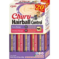Inaba Churu Hairball Control Tuna Vištiena skanėstas katėms 280 g, 20 vnt.