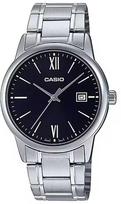 casio laikrodziai vyrams - CASIO MTP-V002D-1B3 Juodas (Black) - 1 nuotrauka