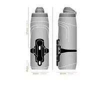 fidlock gertuve 800ml - Fidlock Twist Gertuvė su laikikliu, 800 ml, pilka (Gray) - 2 nuotrauka