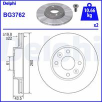 Stabdžių diskas DELPHI BG3762