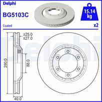 Stabdžių diskas DELPHI BG5103C
