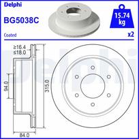 Stabdžių diskas DELPHI BG5038C