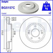 Stabdžių diskas DELPHI BG5157C