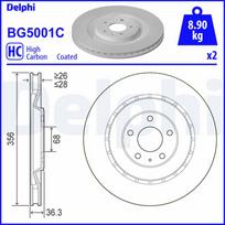 Stabdžių diskas DELPHI BG5001C
