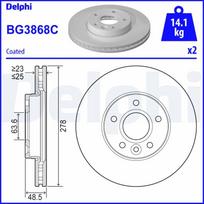 Stabdžių diskas DELPHI BG3868C