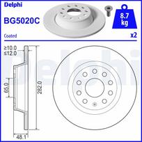 Stabdžių diskas DELPHI BG5020C