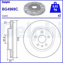 Stabdžių diskas DELPHI BG4969C