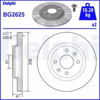 Stabdžių diskas DELPHI BG2625