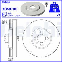 Stabdžių diskas DELPHI BG5070C