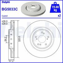 Stabdžių diskas DELPHI BG5033C