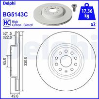 Stabdžių diskas DELPHI BG5143C