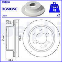 Stabdžių diskas DELPHI BG5035C