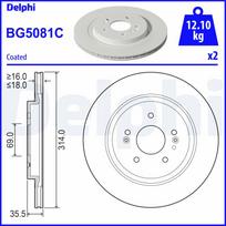 Stabdžių diskas DELPHI BG5081C