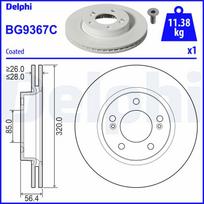 Stabdžių diskas DELPHI BG9367C