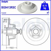 Stabdžių diskas DELPHI BG9413RSC