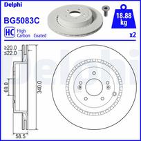 Stabdžių diskas DELPHI BG5083C