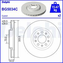 Stabdžių diskas DELPHI BG5034C