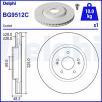 Stabdžių diskas DELPHI BG9512C