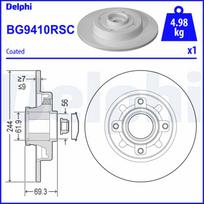 Stabdžių diskas DELPHI BG9410RSC