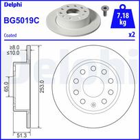Stabdžių diskas DELPHI BG5019C