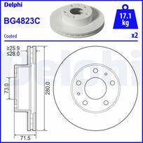Stabdžių diskas DELPHI BG4823C
