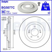 Stabdžių diskas DELPHI BG5077C
