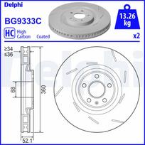 Stabdžių diskas DELPHI BG9333C