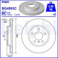 Stabdžių diskas DELPHI BG4993C