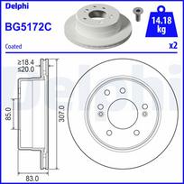 Stabdžių diskas DELPHI BG5172C