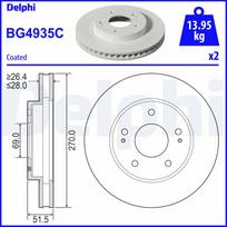 Stabdžių diskas DELPHI BG4935C