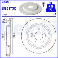 Stabdžių diskas DELPHI BG5173C