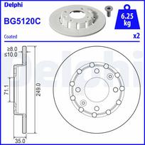 Stabdžių diskas DELPHI BG5120C