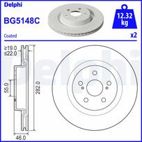 Stabdžių diskas DELPHI BG5148C