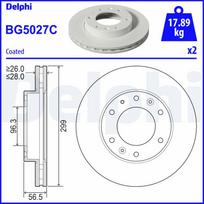 Stabdžių diskas DELPHI BG5027C