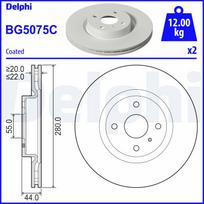 Stabdžių diskas DELPHI BG5075C