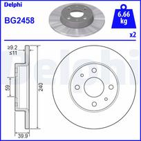 Stabdžių diskas DELPHI BG2458