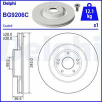Stabdžių diskas DELPHI BG9206C