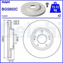 Stabdžių diskas DELPHI BG5002C